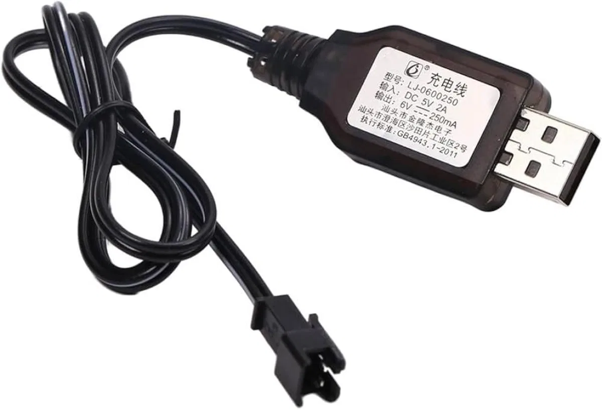 Sertec 6v Nı-cd / Nı-mh Oyuncak Bataryası Usb Şarj Kablosu