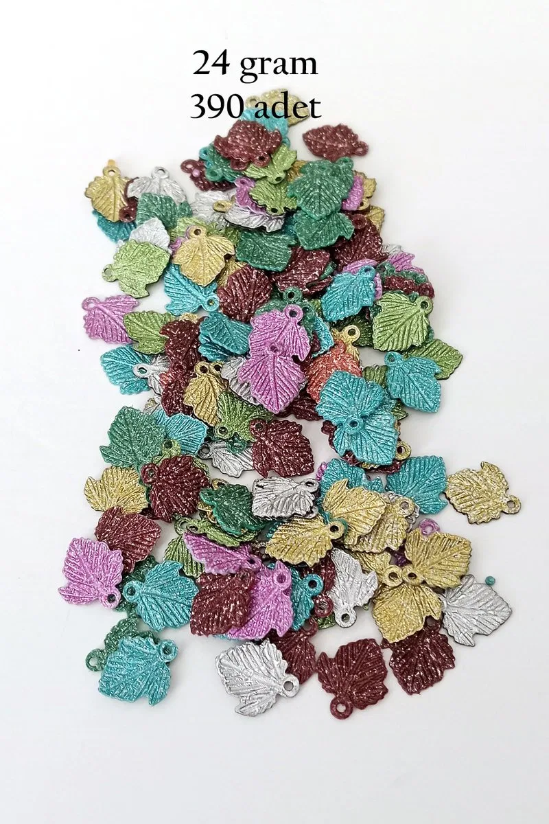 Oya Abiye Bileklik Kolye Pleksi Metalik Plastik Pul Karma Renk 24 gram 390 adet - BNC559