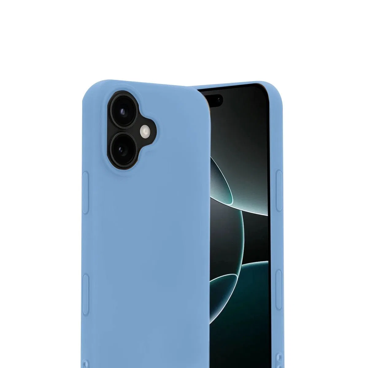 Newface Apple İphone 17 Nano İçi Kadife Silikon - Mavi görsel 2