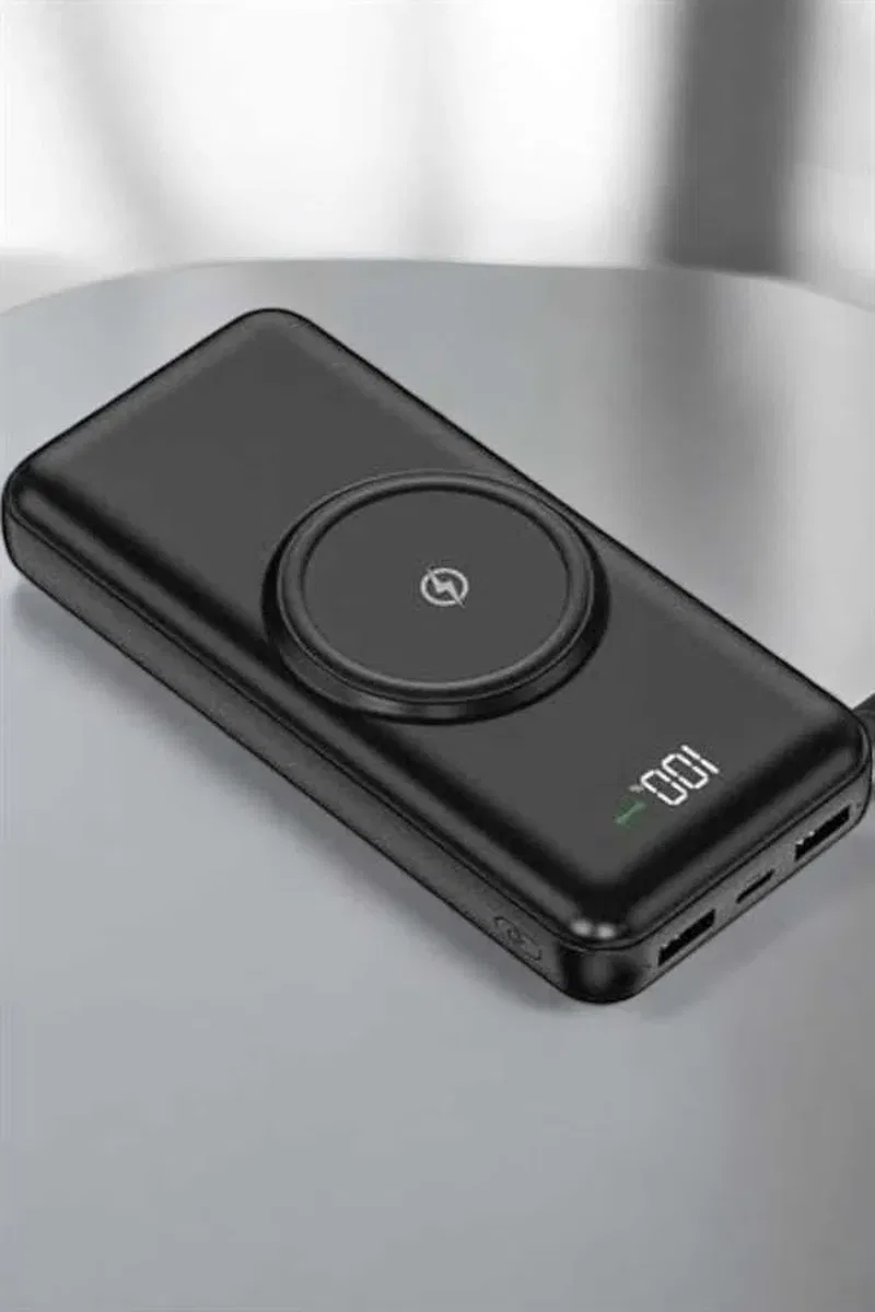 10. 000 Mah Powerbank 4 Portlu Hızlı Şarj Dijital Göstergeli görsel 2