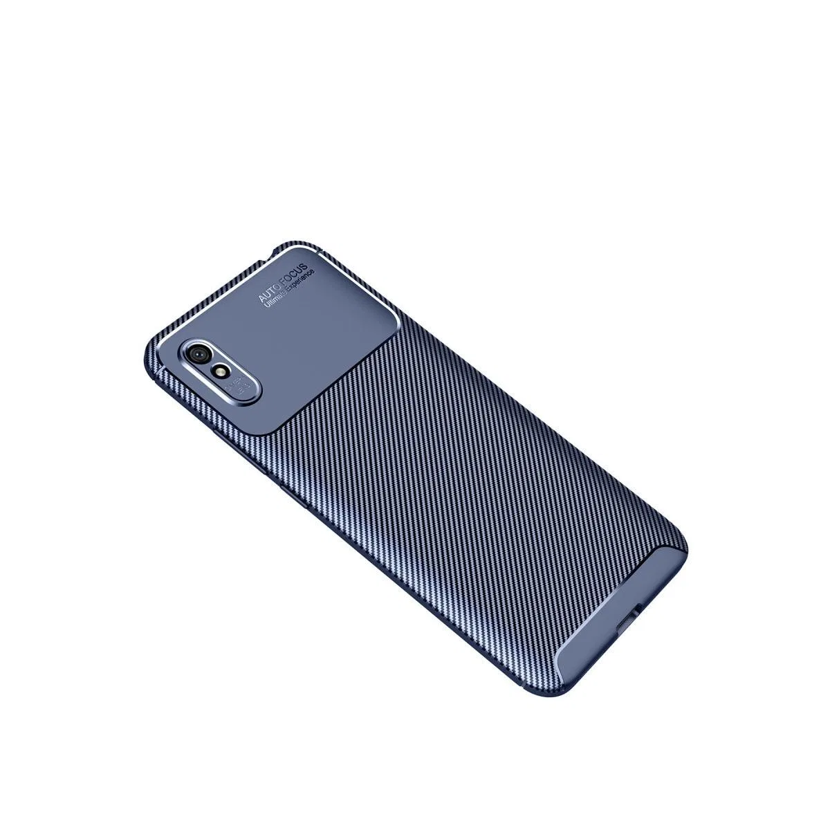 Xiaomi Redmi 9a Kılıf Auto Focus Karbon Kapak - Lacivert görsel 2