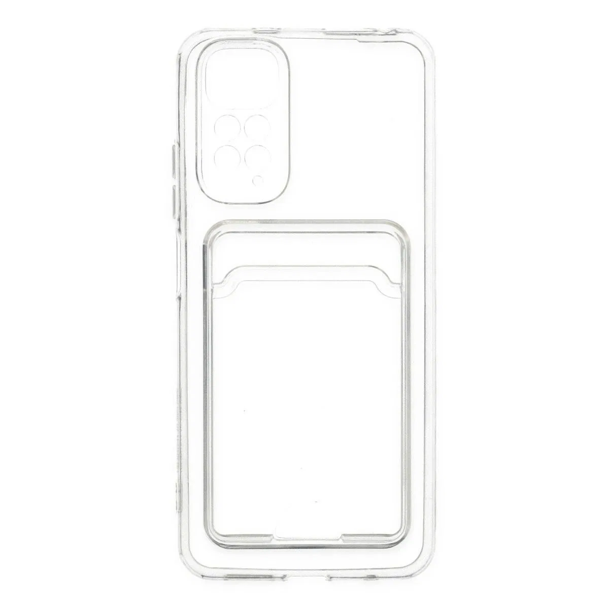 Xiaomi Redmi Note 11 Kılıf Kart Şeffaf Silikon - Şeffaf görsel 5