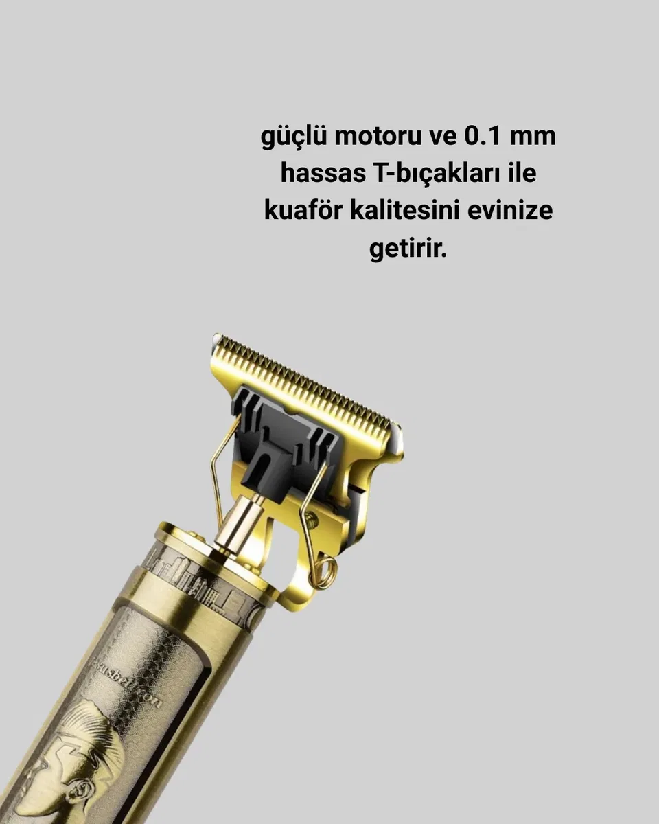 Daling Profesyonel Tıraş Makinesi Islak ve Kuru Kullanım Yeni Nesil görsel 2