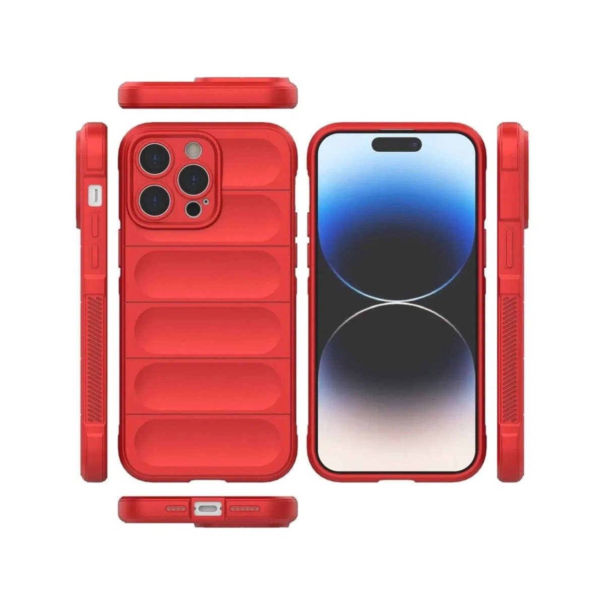 Apple İphone 16 Pro Max Kılıf Optimum Silikon - Kırmızı görsel 3