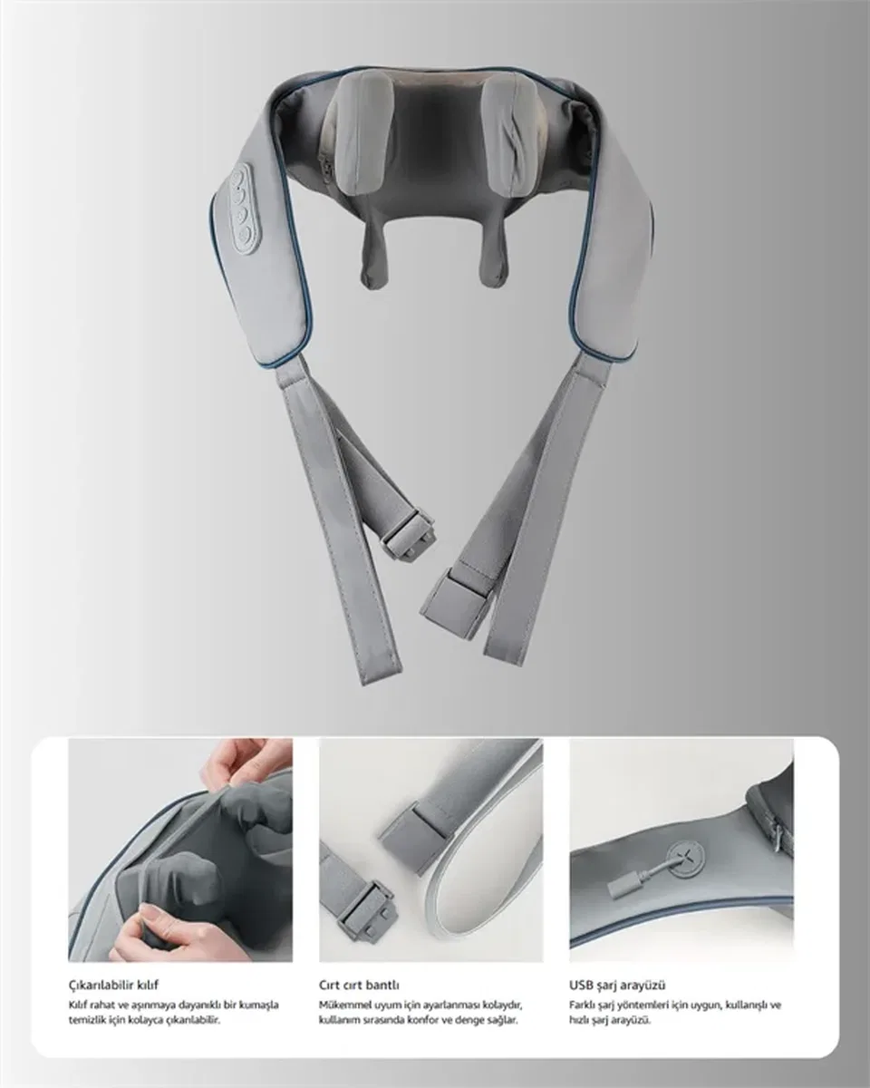 VNB-01 U Tipi Ergonomik Boyun Masaj Cihazı görsel 3