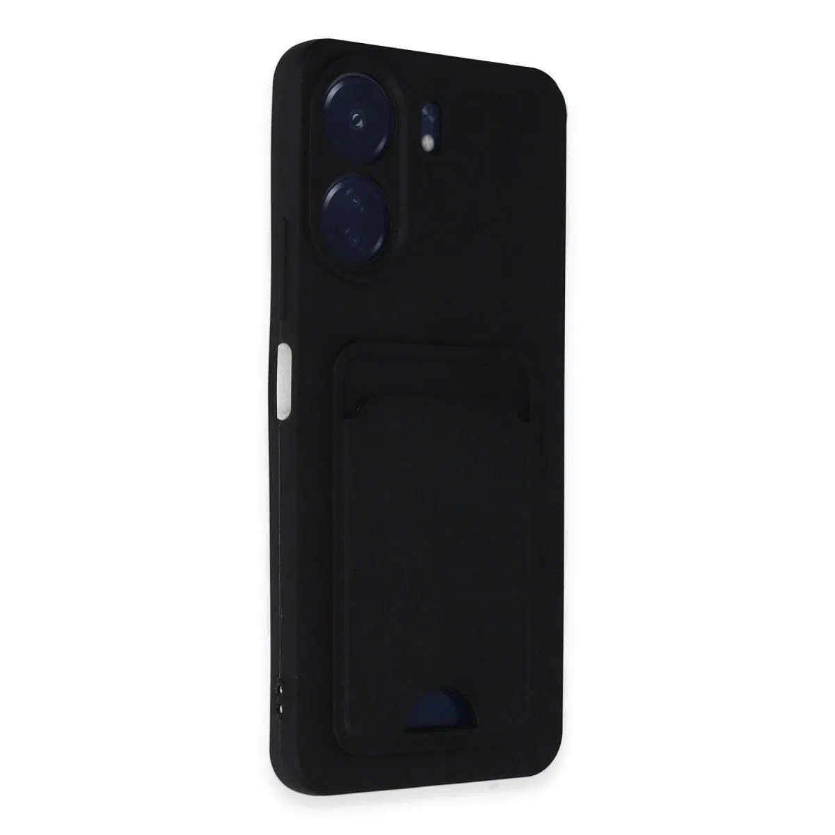 Xiaomi Redmi 13c Kılıf Kelvin Kartvizitli Silikon - Siyah görsel 2