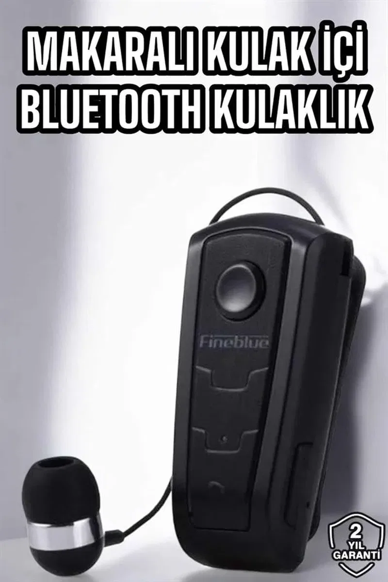 Makaralı Bluetooth Kulaklık Çağrı Cevaplama Kablolu Uzun Pil Ömrü görsel 2