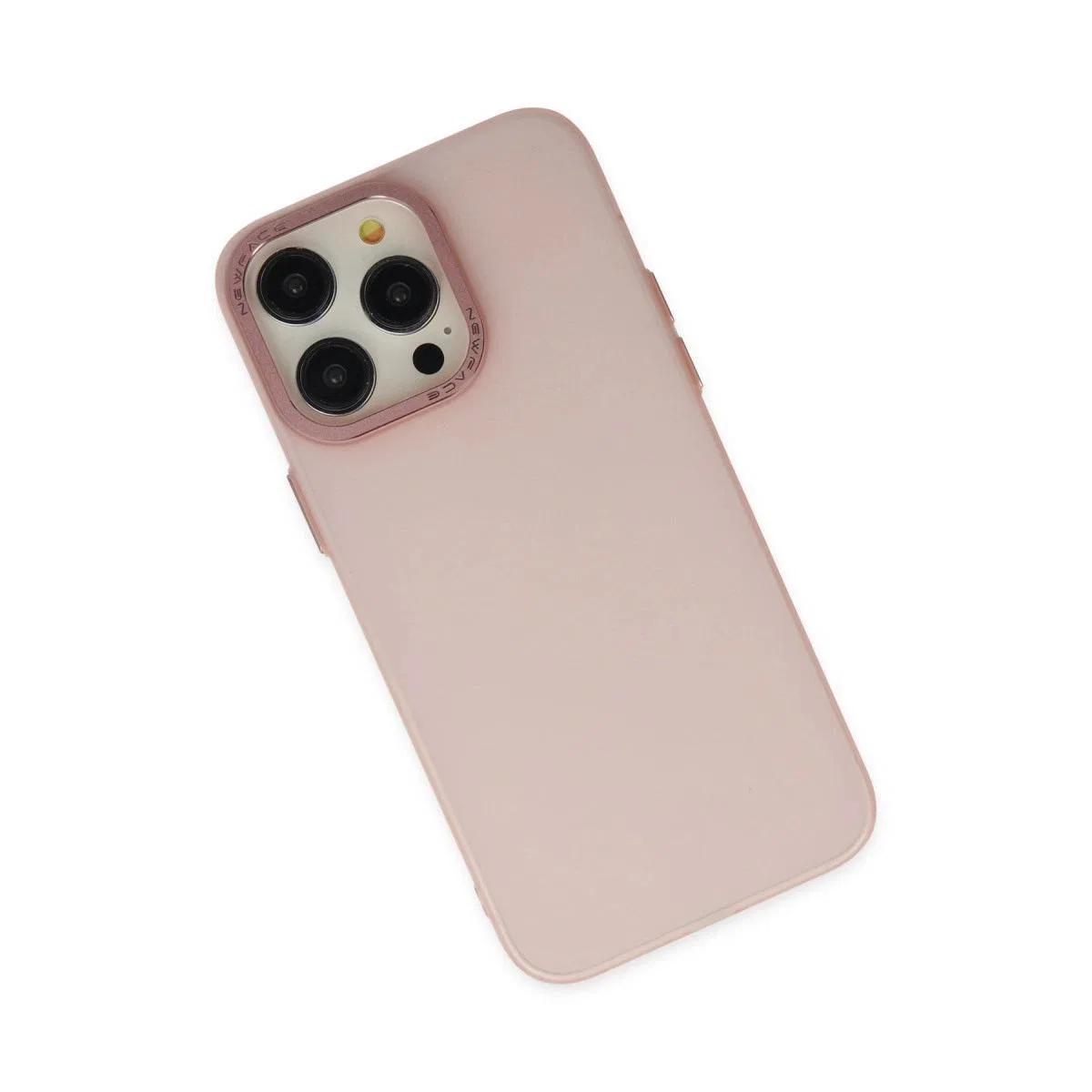 Apple İphone 13 Pro Max Kılıf Modos Metal Kapak - Pembe görsel 3