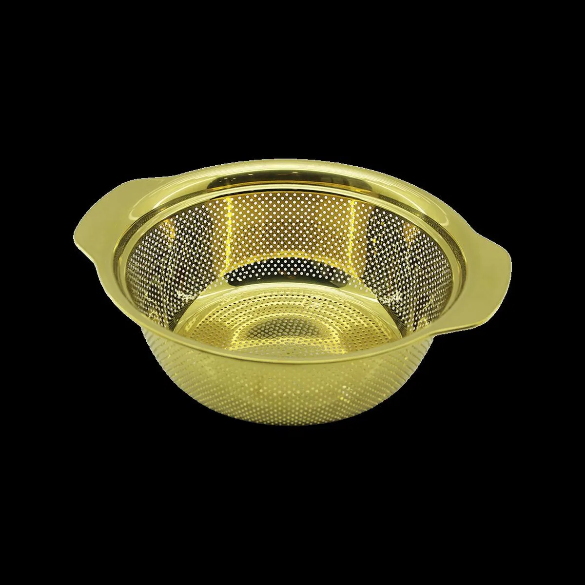 Paslanmaz Metal Sepet Süzgeç 27 cm - Gold görsel 2