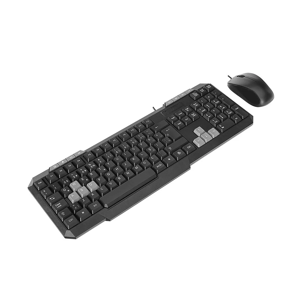 Kablolu USB Klavye Mouse Seti (Q Klavye, 1200 DPI) görsel 3