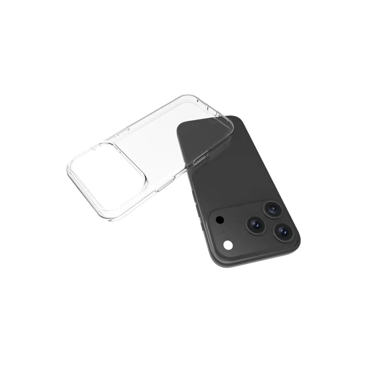 Apple İphone 17 Pro Lüx Şeffaf Silikon - Şeffaf görsel 5
