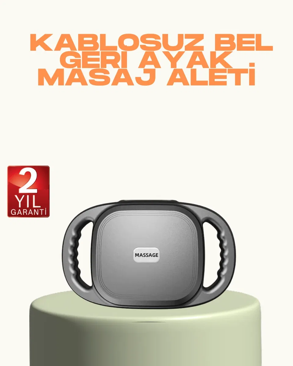 2000 mAh Şarjlı Masaj Tabancası 6 Başlık Ayarlı Güçlü Masaj Cihazı
