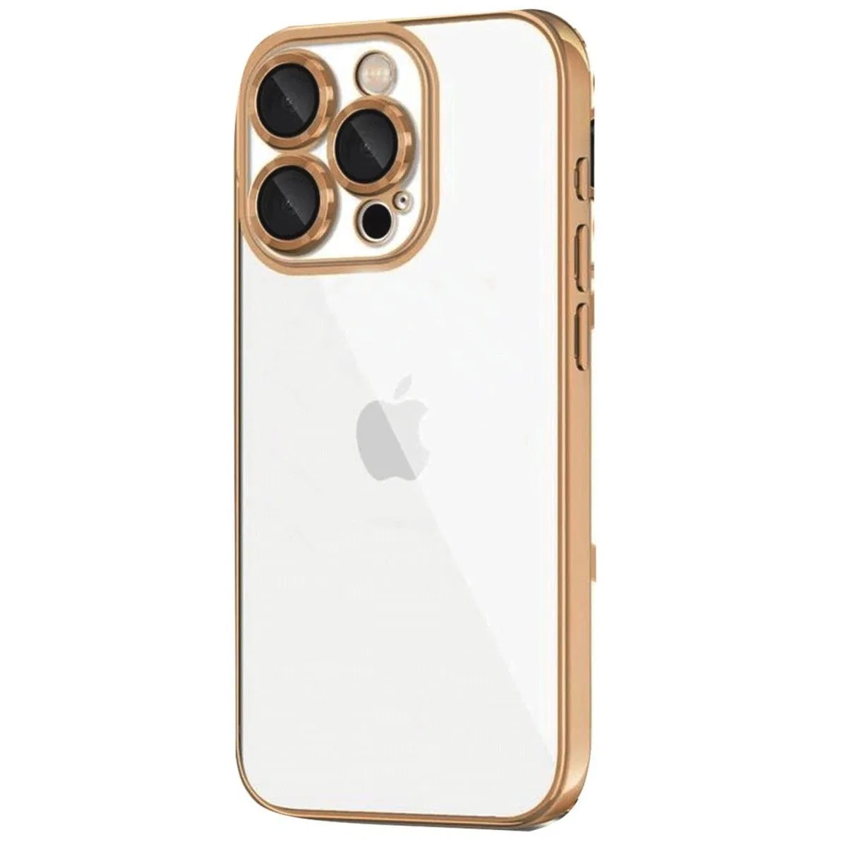 Apple İphone 16 Pro Max Kılıf Razer Lensli Silikon - Desert