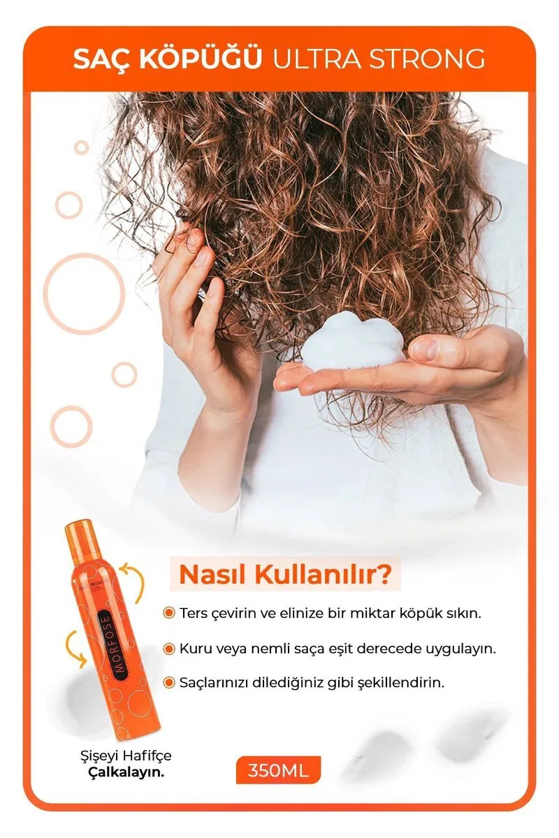 Ultra Strong Saç Köpük 350 ML - Ultra Güçlü Tutuş - mrfs görsel 3