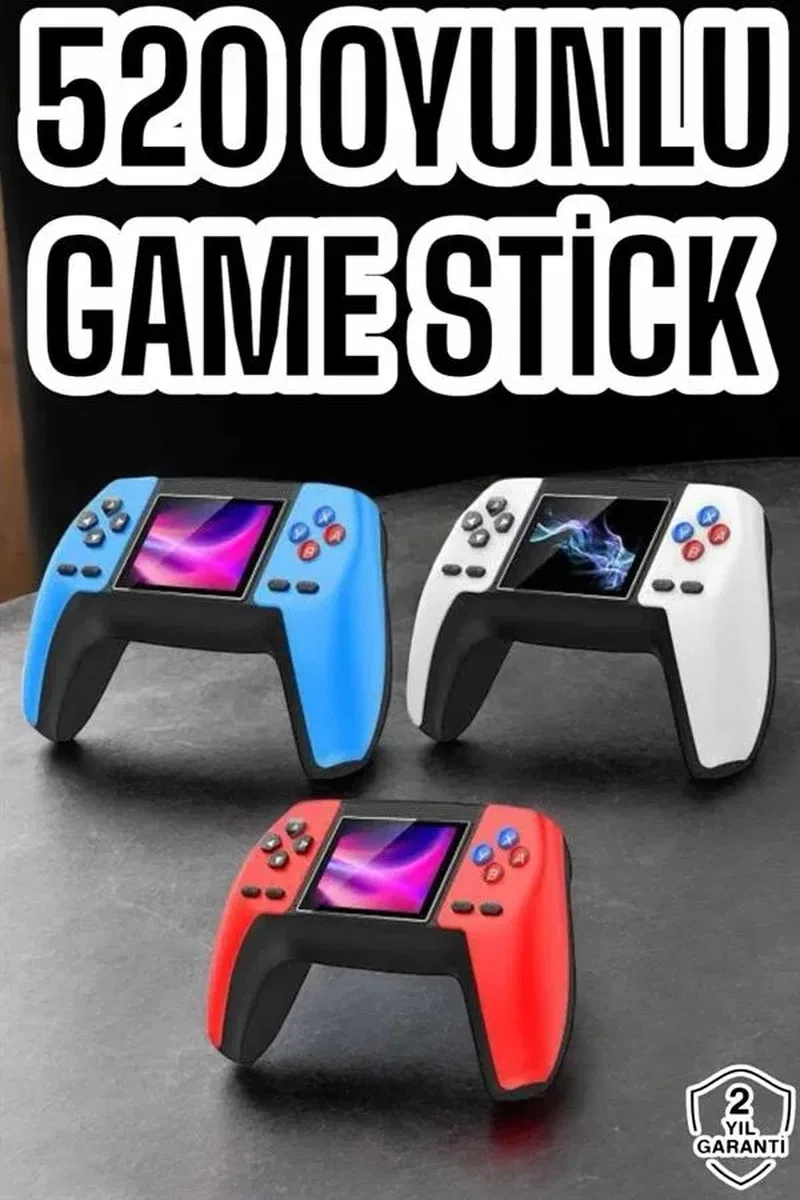 Game Stick Oyun Konsolu 520 Oyunlu Retro Oyunlu Led Ekran görsel 2