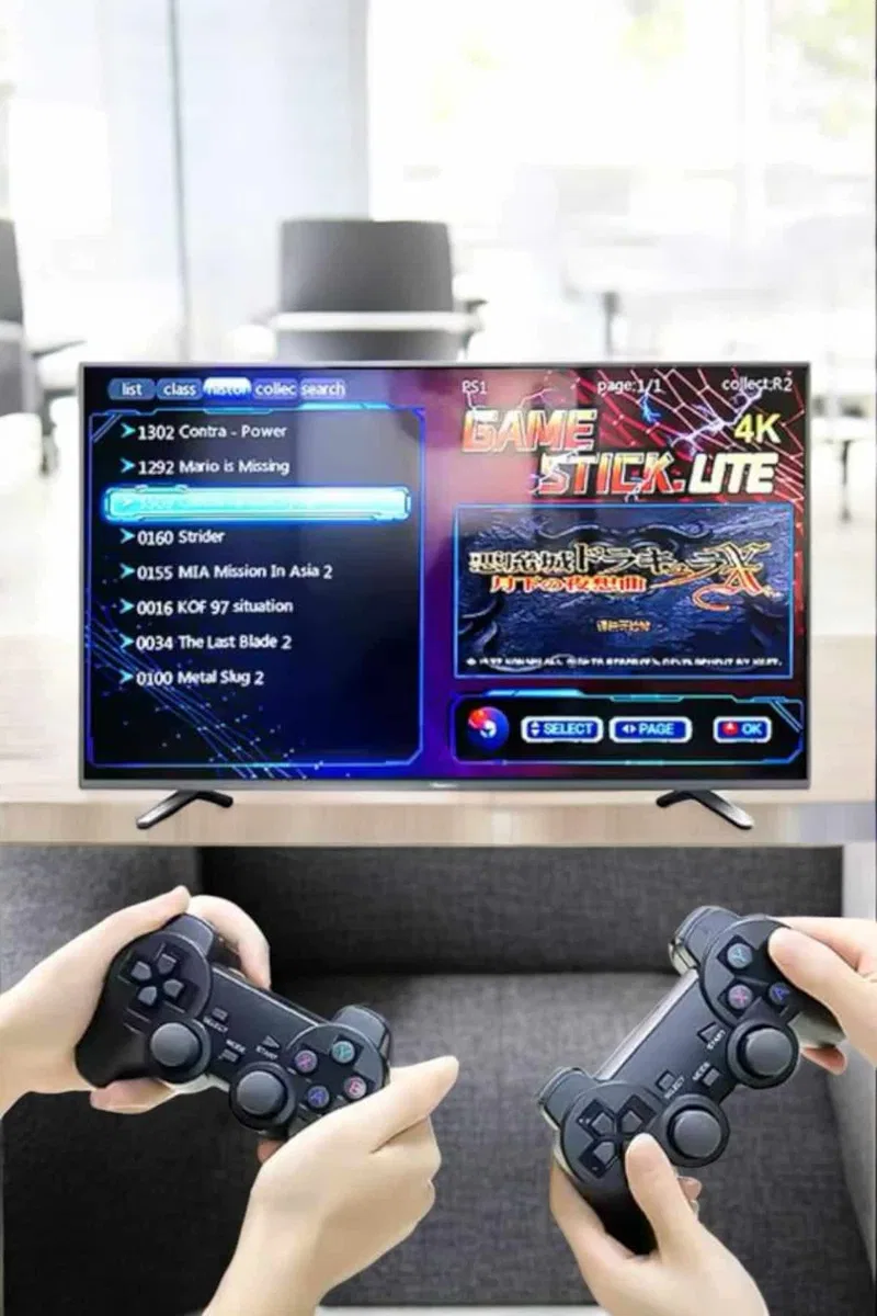 Game Stick 2000 Oyunlu 2. 4G Kablosuz Çift Kol Yüksek Hassasiyetli Wireless görsel 5