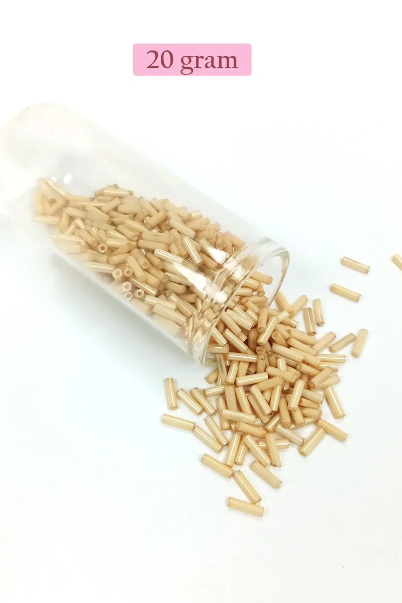Uzun Boru Kesme Boncuk Çap 2mm Uzunluk 10 mm - 4 Renk - Toplam 80 Gram - BNC427 görsel 2