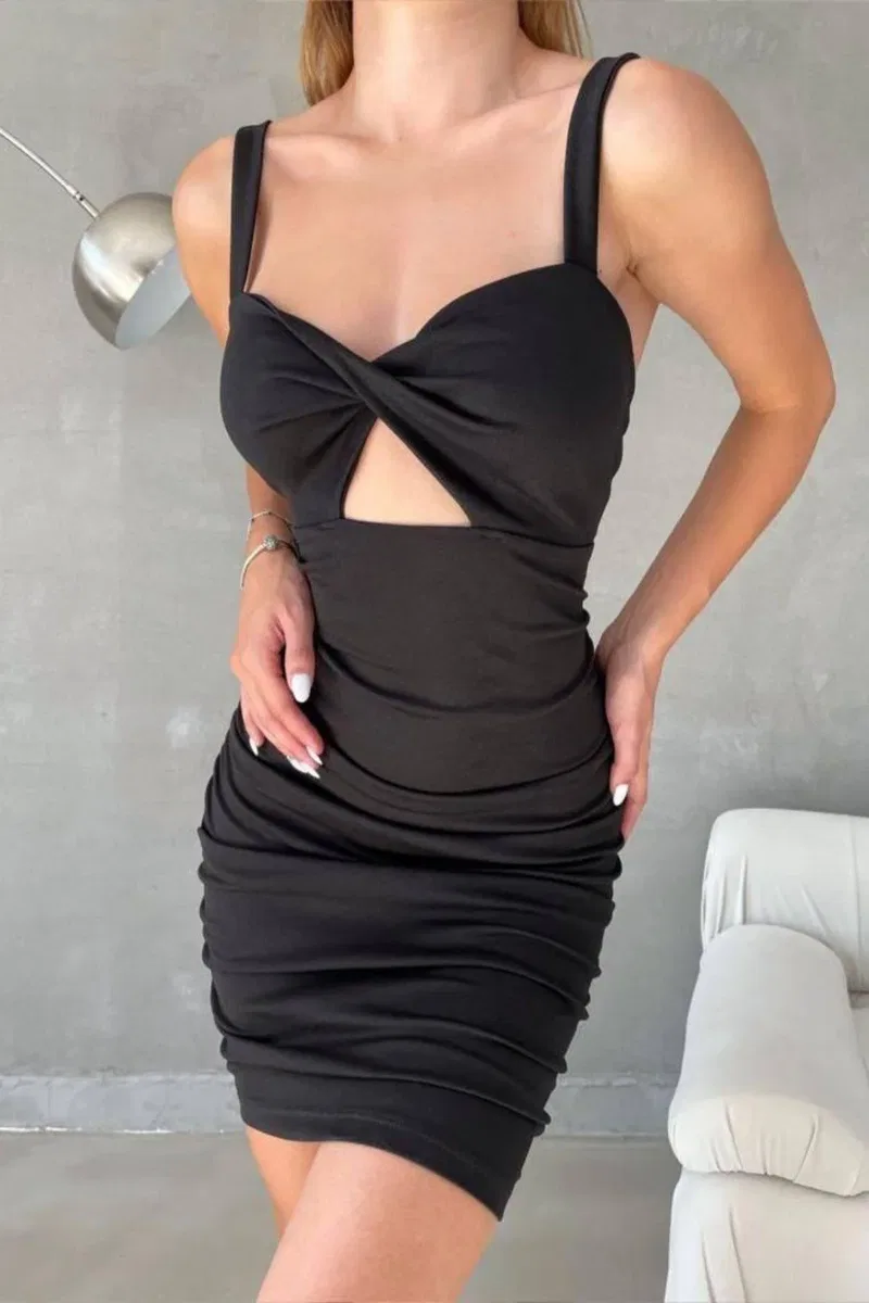 Kadın Trend Model V Yaka Askılı A Kesim Abiye Elbise