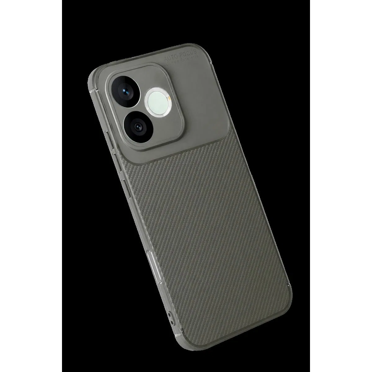 Huawei Honor 600 Lite Auto Focus Karbon Kapak - Gri görsel 2