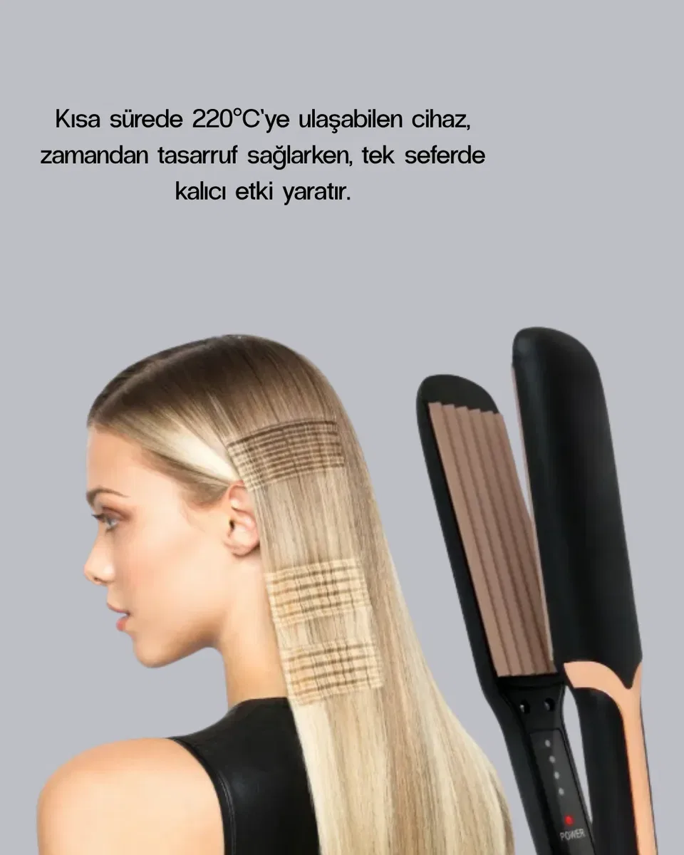 Tost Model Saç Maşası 220°C Hızlı Isınan görsel 5