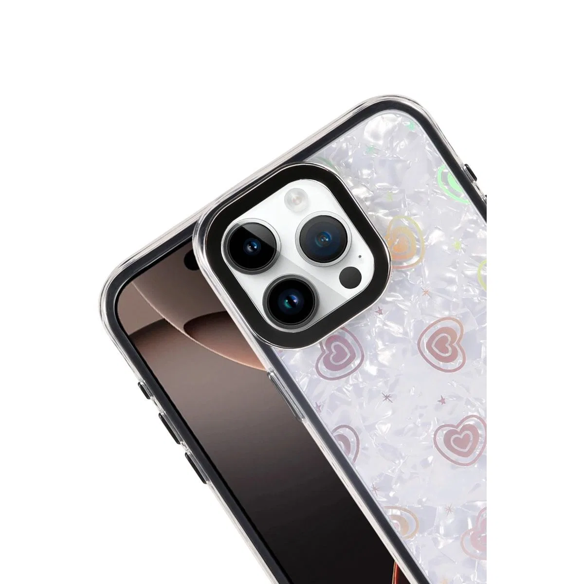 Apple İphone 15 Pro Lumi Desenli Kapak - Siyah görsel 2