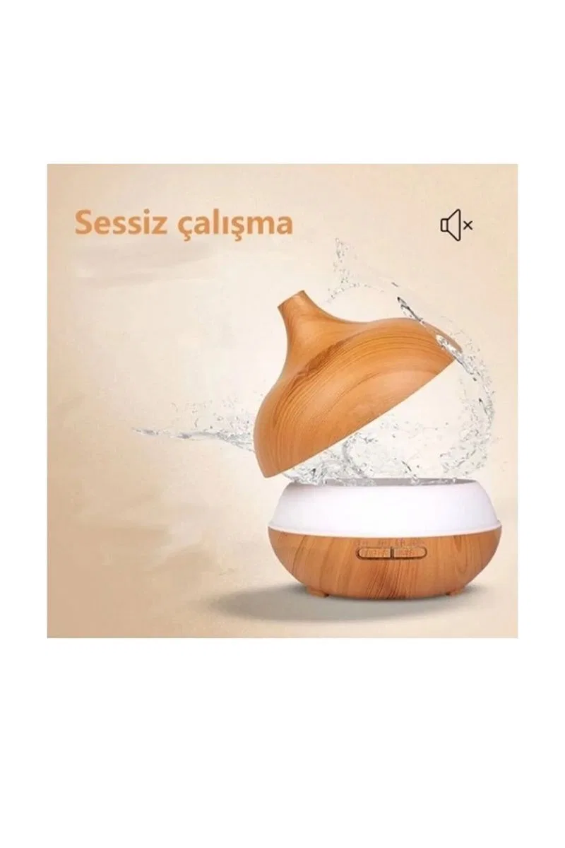 Hava Nemlendirici 7 Led Işıklı Aromatik Oda Kokusu 550 Ml Kahve Aroma Difüzörü Buhar Makinası görsel 4