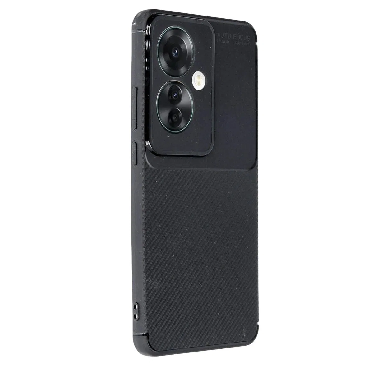 Oppo Reno 11f Kılıf Auto Focus Karbon Kapak - Siyah görsel 2