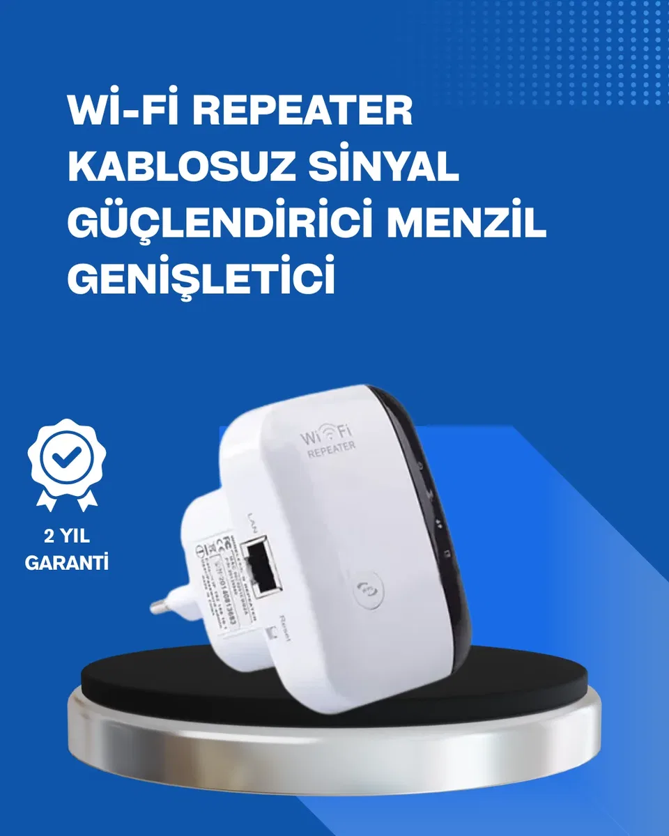 2. 4GHz WiFi Tekrarlayıcı Router – WPS Destekli Kablosuz Ağ Genişletici