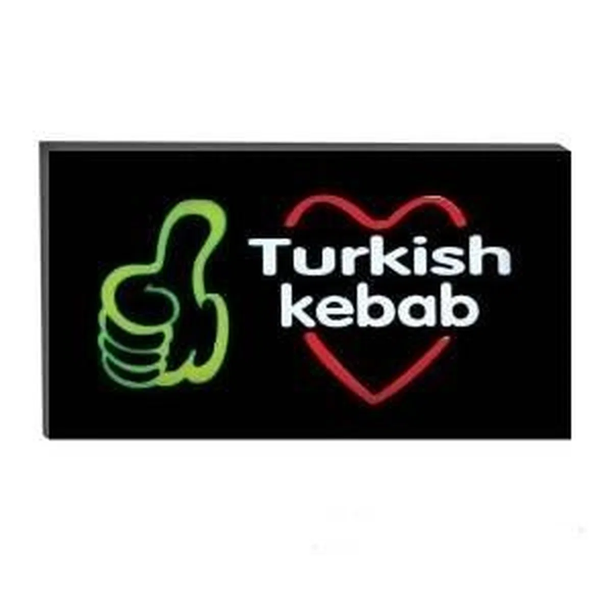 Işıklı Tak Çalıştır Hazır Tabela Turkish Kebap