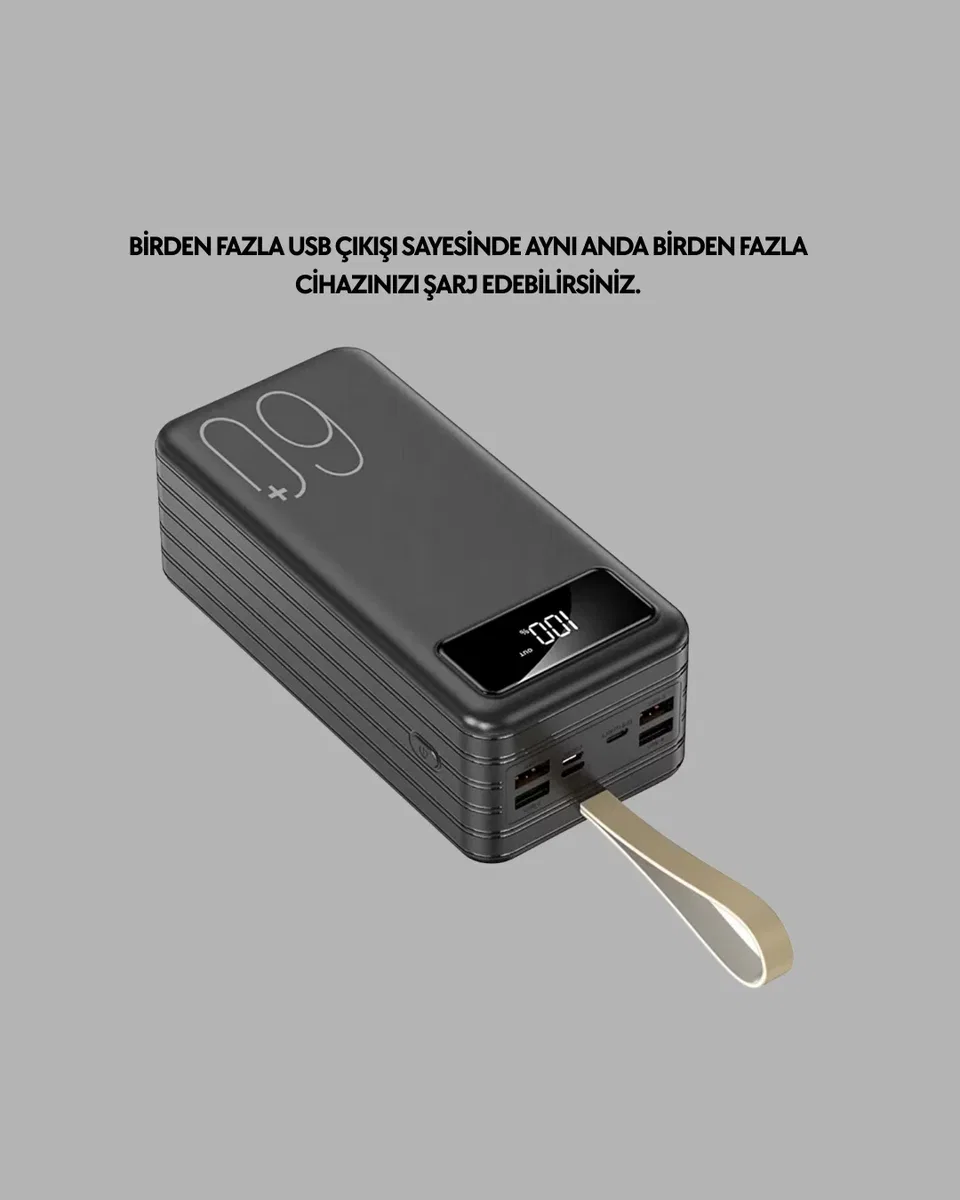 4 Çıkışlı Hızlı Şarj Destekli Powerbank Yeni Nesil görsel 3