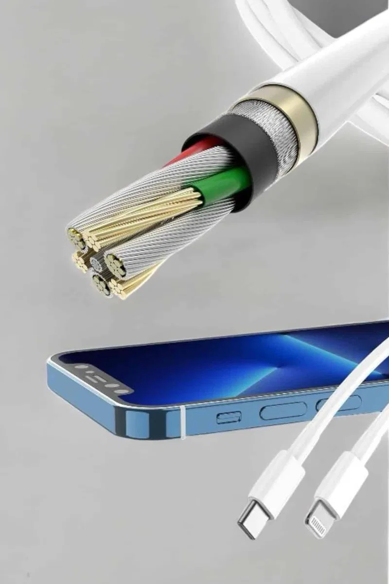 Iphone Tüm Modellerle Uyumlu Hızlı Şarj Kablosu İOS 30W görsel 2