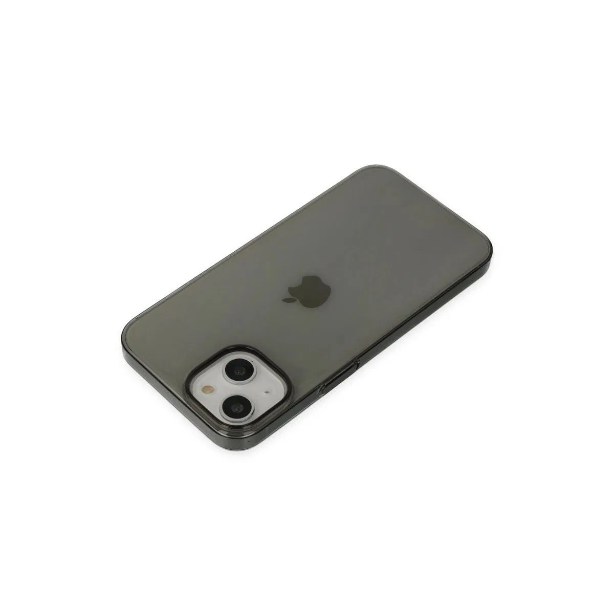 Apple İphone 14 Plus Kılıf Pc Sert Şeffaf Kapak - Siyah görsel 5