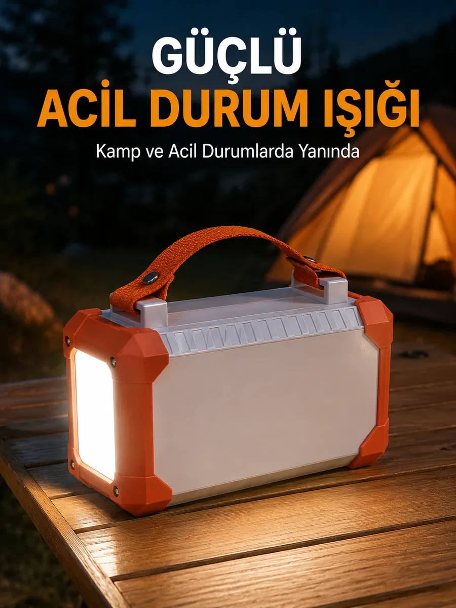 4 Entegre Kablolu 60000 mAh Taşınabilir Powerbank Dijital Ekranlı 22. 5W Hızlı Şarj Destekli Çoklu Çıkışlı