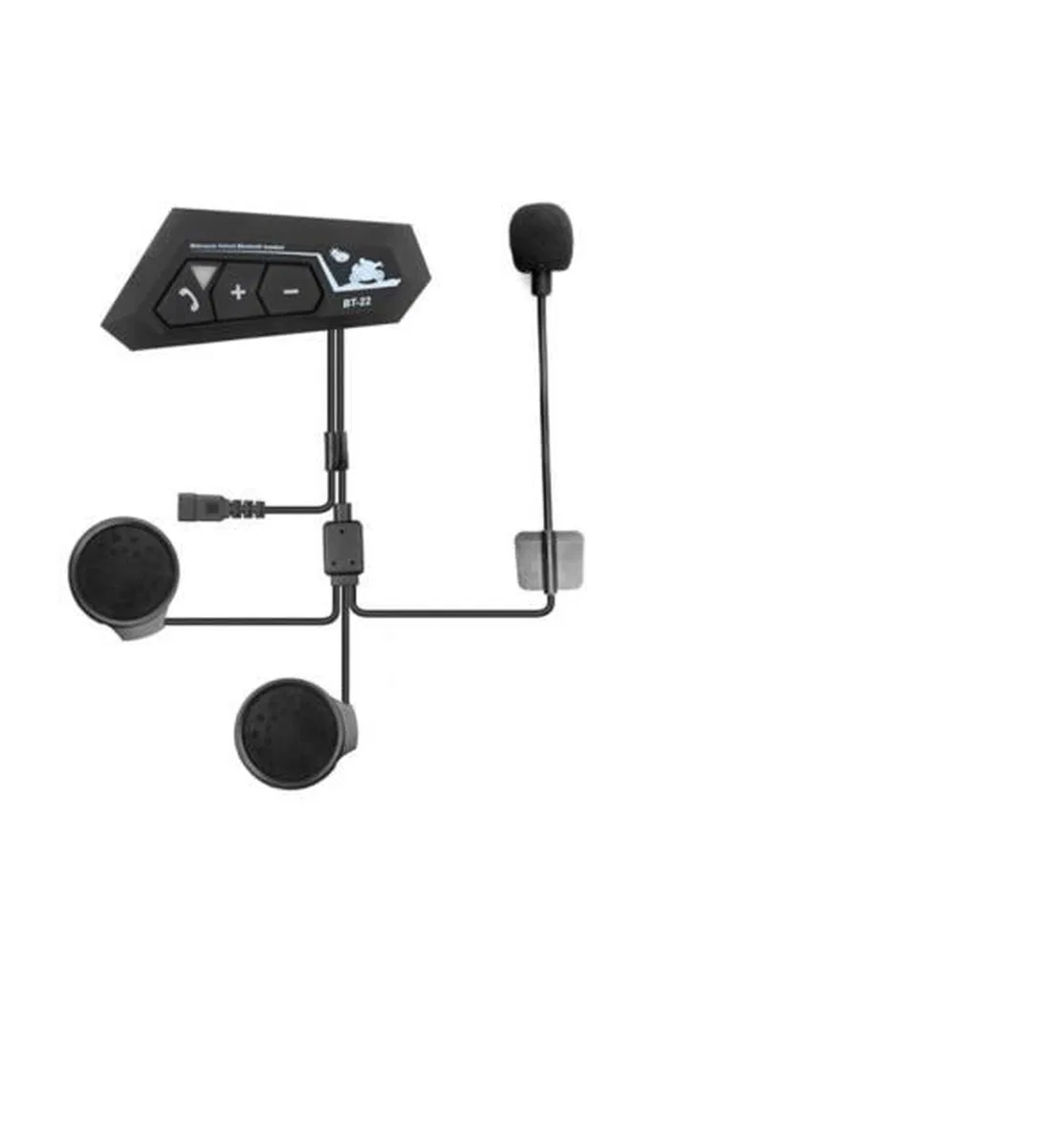 Bt22 Kask Kulaklık Bluetooth Motosiklet Kulaklık 5. 0 Bluetooth Interkom Motorsiklet Kulaklık