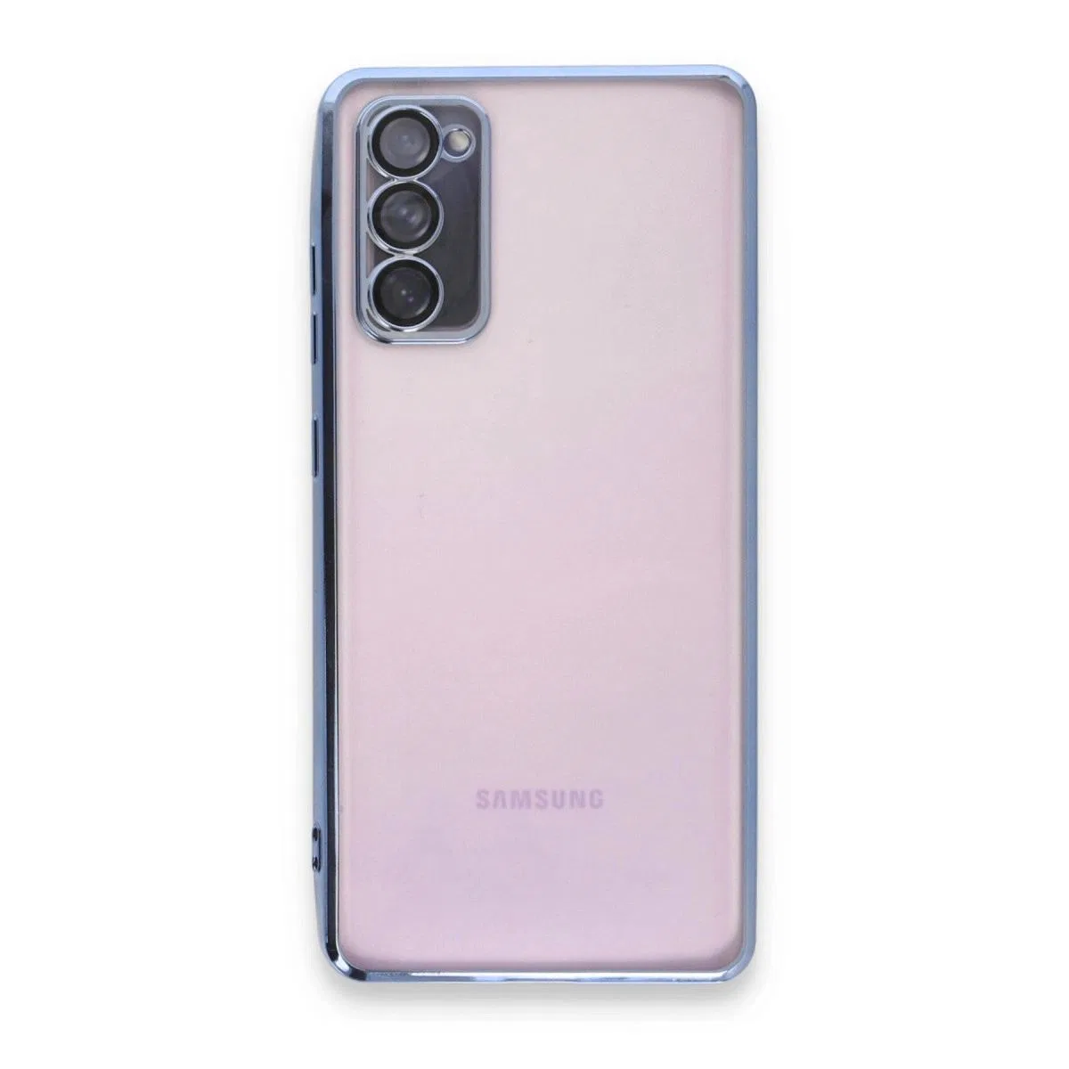 Samsung Galaxy S20 Fe Kılıf Razer Lensli Silikon - Açık Mavi görsel 2
