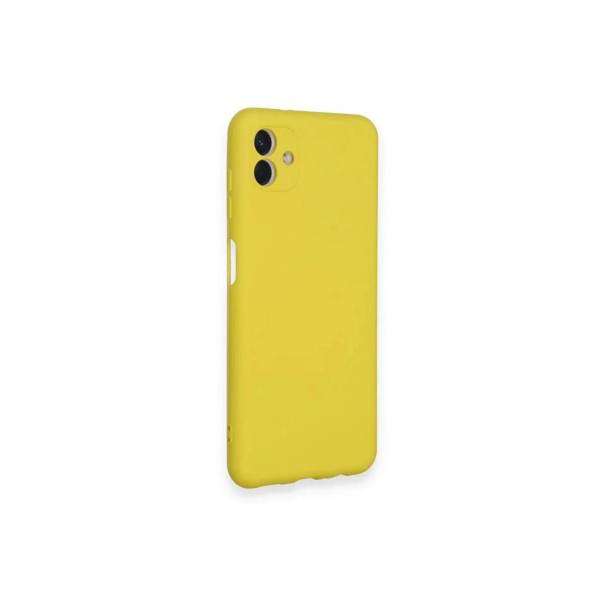 Samsung Galaxy A04 Kılıf Nano İçi Kadife Silikon - Sarı görsel 2