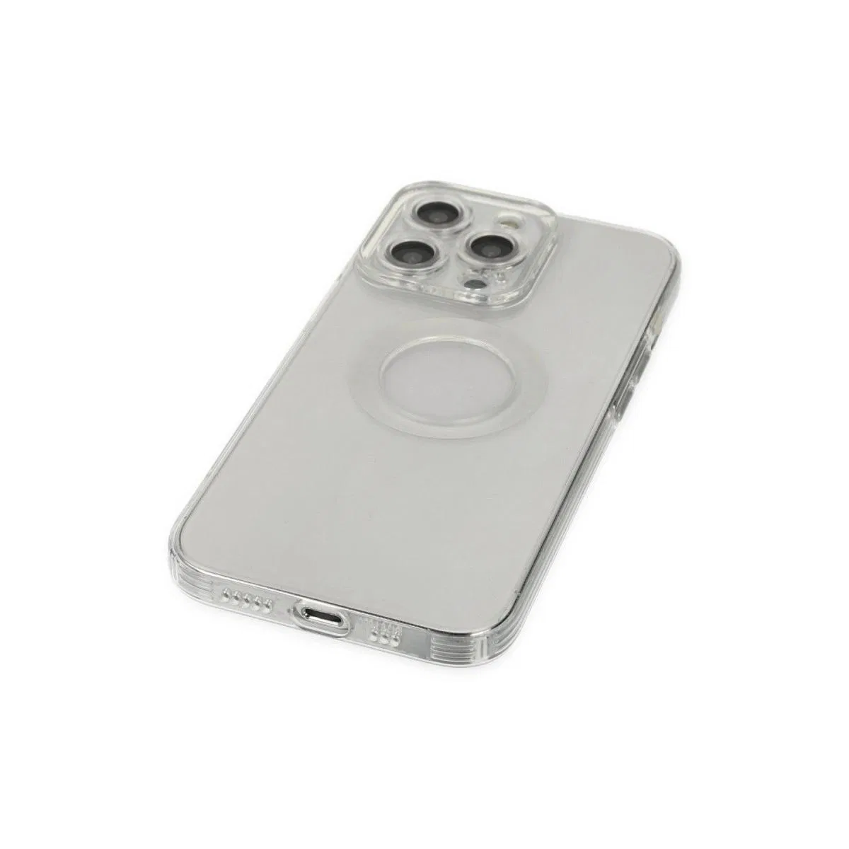 Apple İphone 13 Pro Kılıf Santa Lens Silikon - Şeffaf görsel 5
