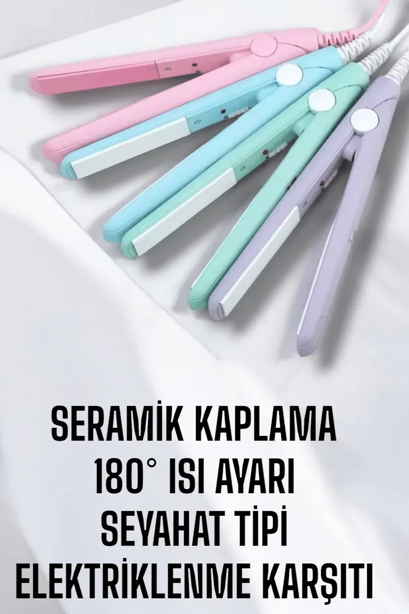 Kompakt ve Hafif: Elektriklenme Karşıtı Mini Saç Düzleştirici görsel 5