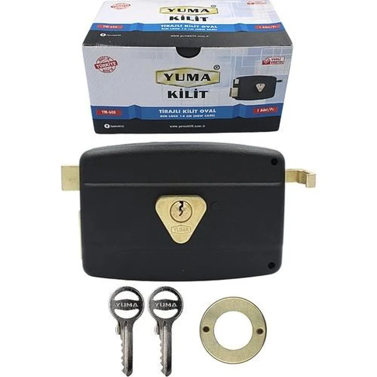 Yuma Ym-600 Kilit Yuma Tirajlı Kilit Oval Karşılıksız Siyah görsel 2