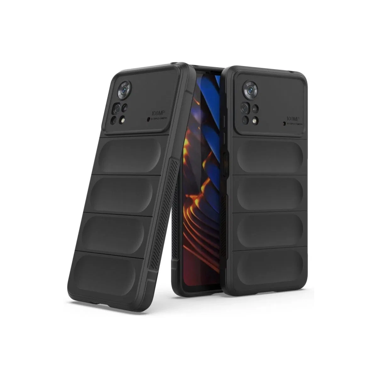 Xiaomi Poco X4 Pro 5g Kılıf Optimum Silikon - Siyah görsel 2