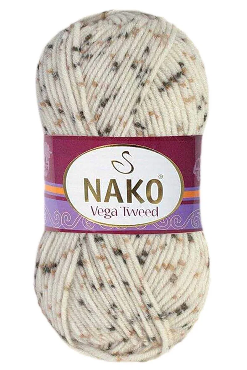 5 Adet Vega Tweed Premium Akrilik El Örgü İpi Yünü No: 35017 görsel 5