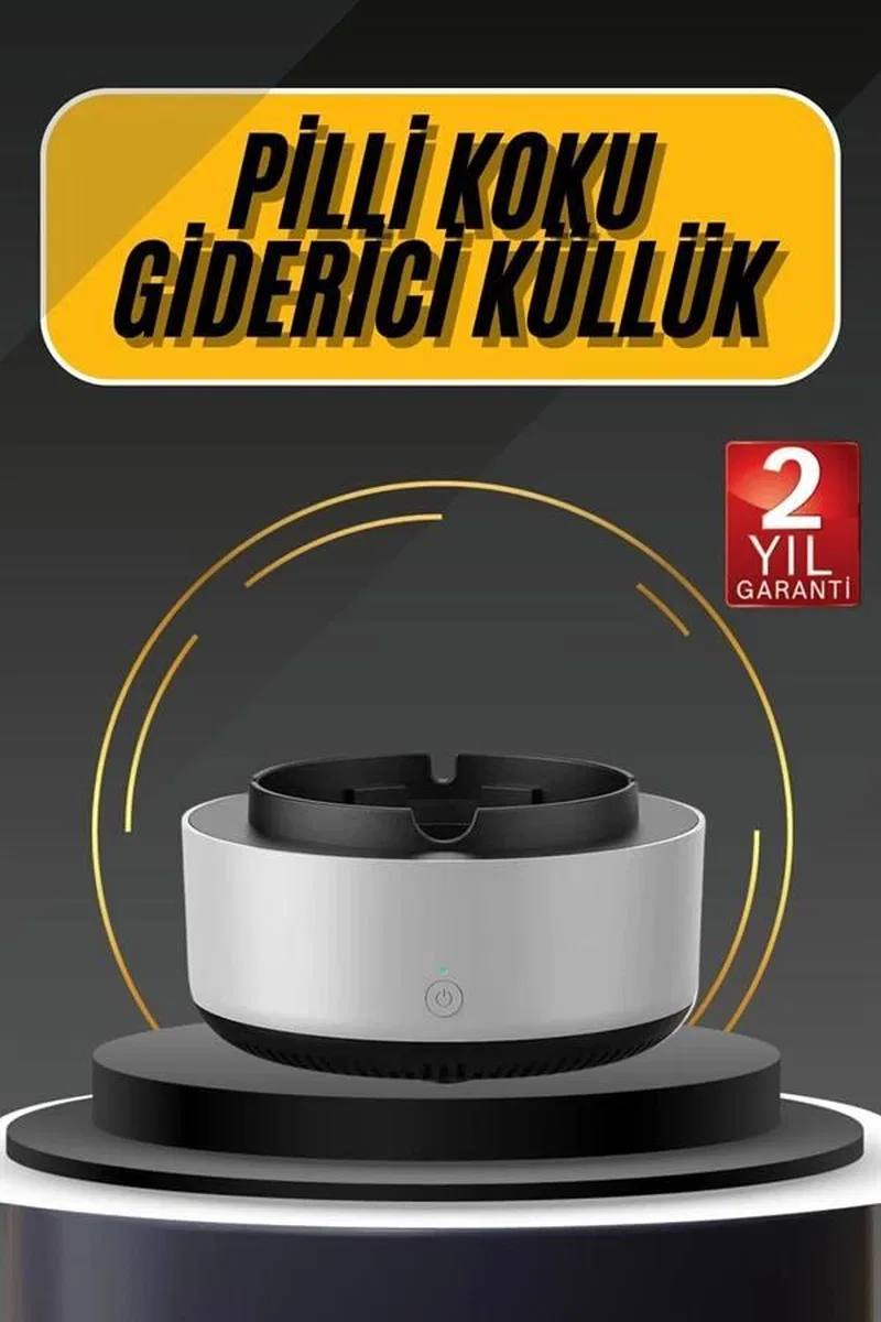 Kül Tablası Hava Temizleyici Araç Akıllı Küllük Duman Temizleyici görsel 2