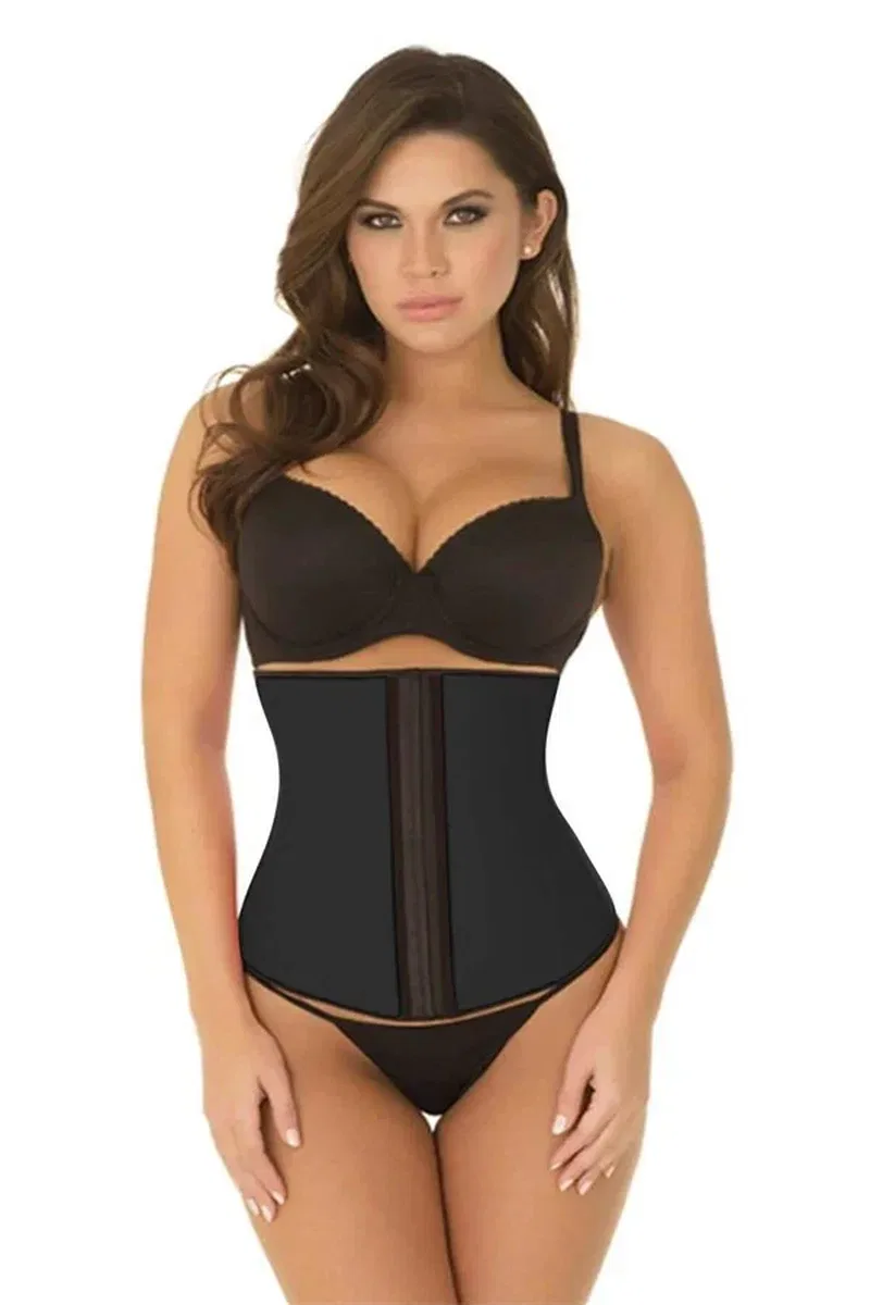 Siyah MI 9161 Terletici Agraflı Bel Korse
