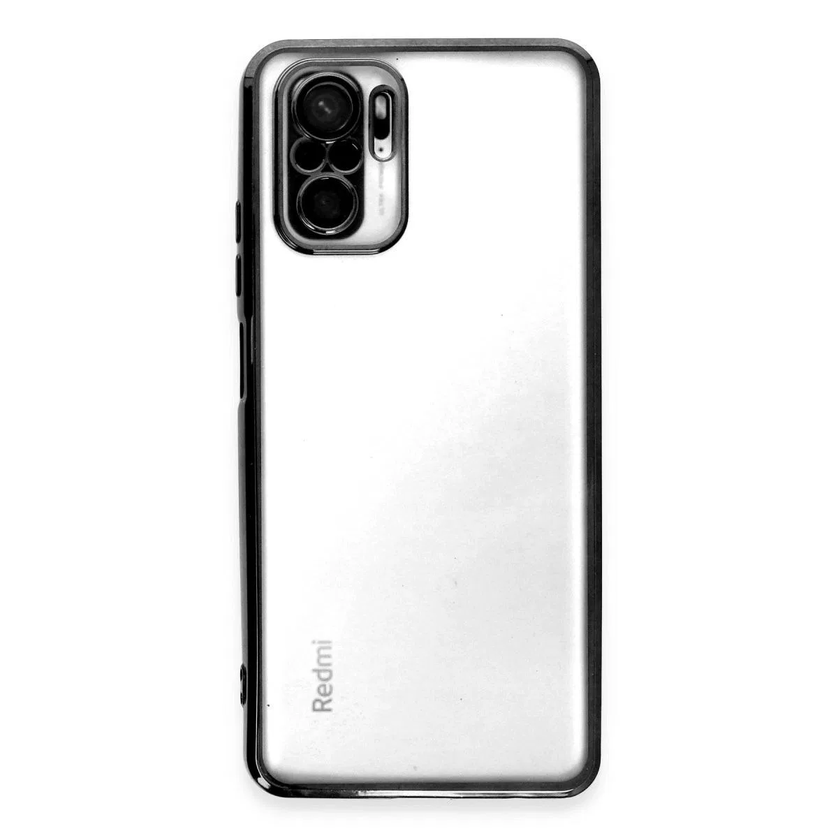 Xiaomi Redmi Note 10 Kılıf Razer Lensli Silikon - Siyah görsel 2