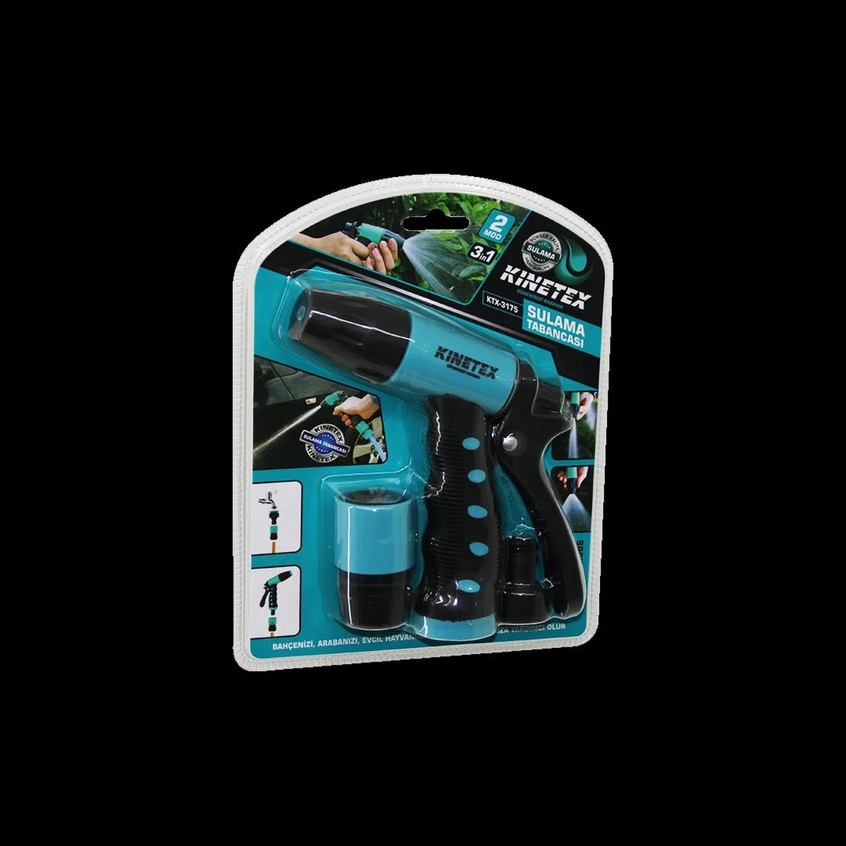 3-in-1 Sulama Tabanca Seti (Tabanca + 2 Bağlantı Aparatı) görsel 2