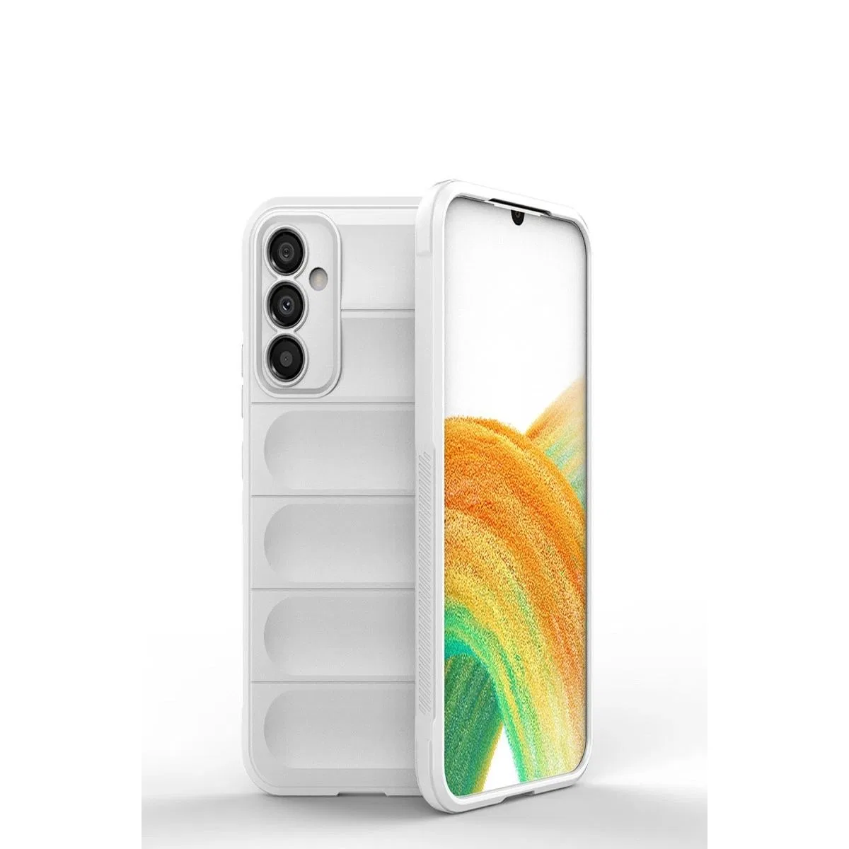 Samsung Galaxy A25 5g Kılıf Optimum Silikon - Krem görsel 2