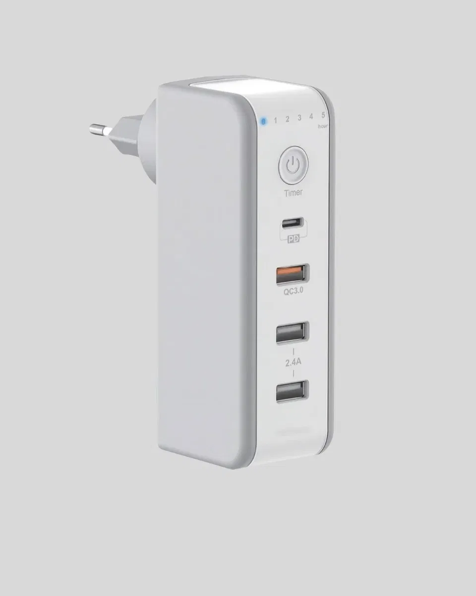 Zaman Kontrollü Şarj Cihazı 30W Hızlı Şarj ve Çoklu USB Çıkışı Yeni Nesil görsel 4