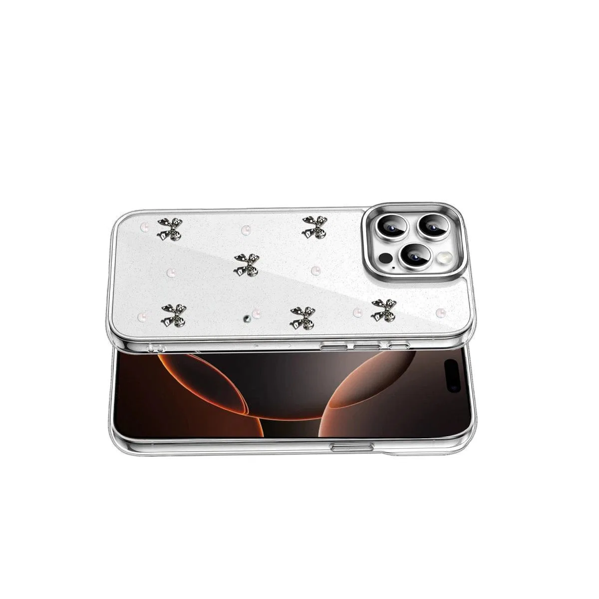 Apple İphone 15 Pro Max Fiyonk Desenli Kapak - Desen 8 görsel 3
