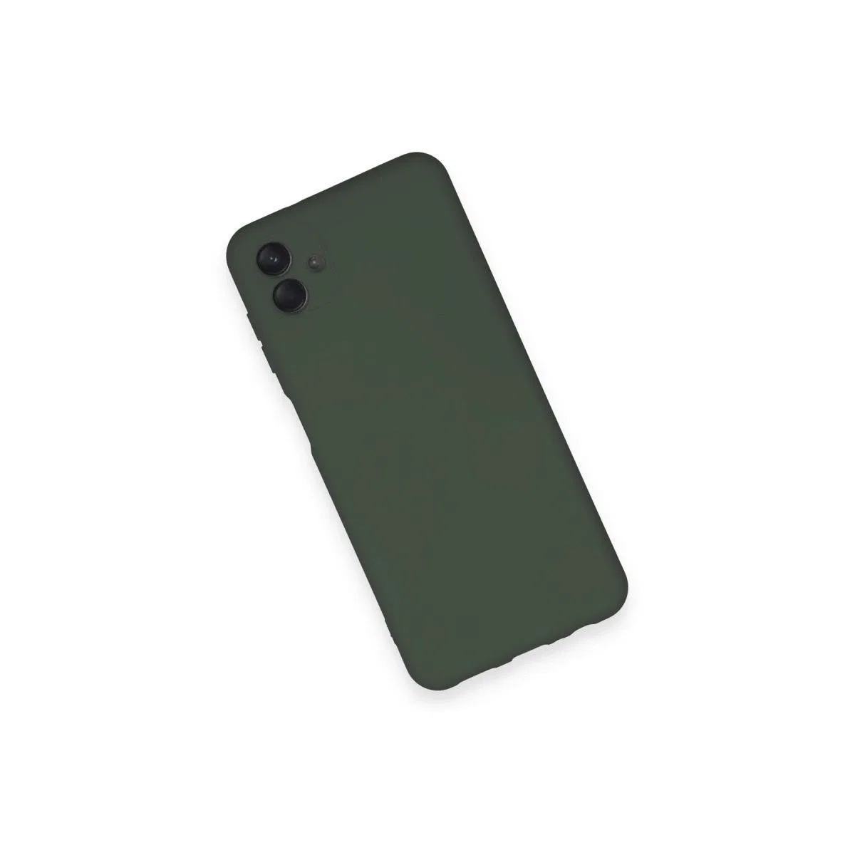 Samsung Galaxy A04 Kılıf Nano İçi Kadife Silikon - Koyu Yeşil görsel 3