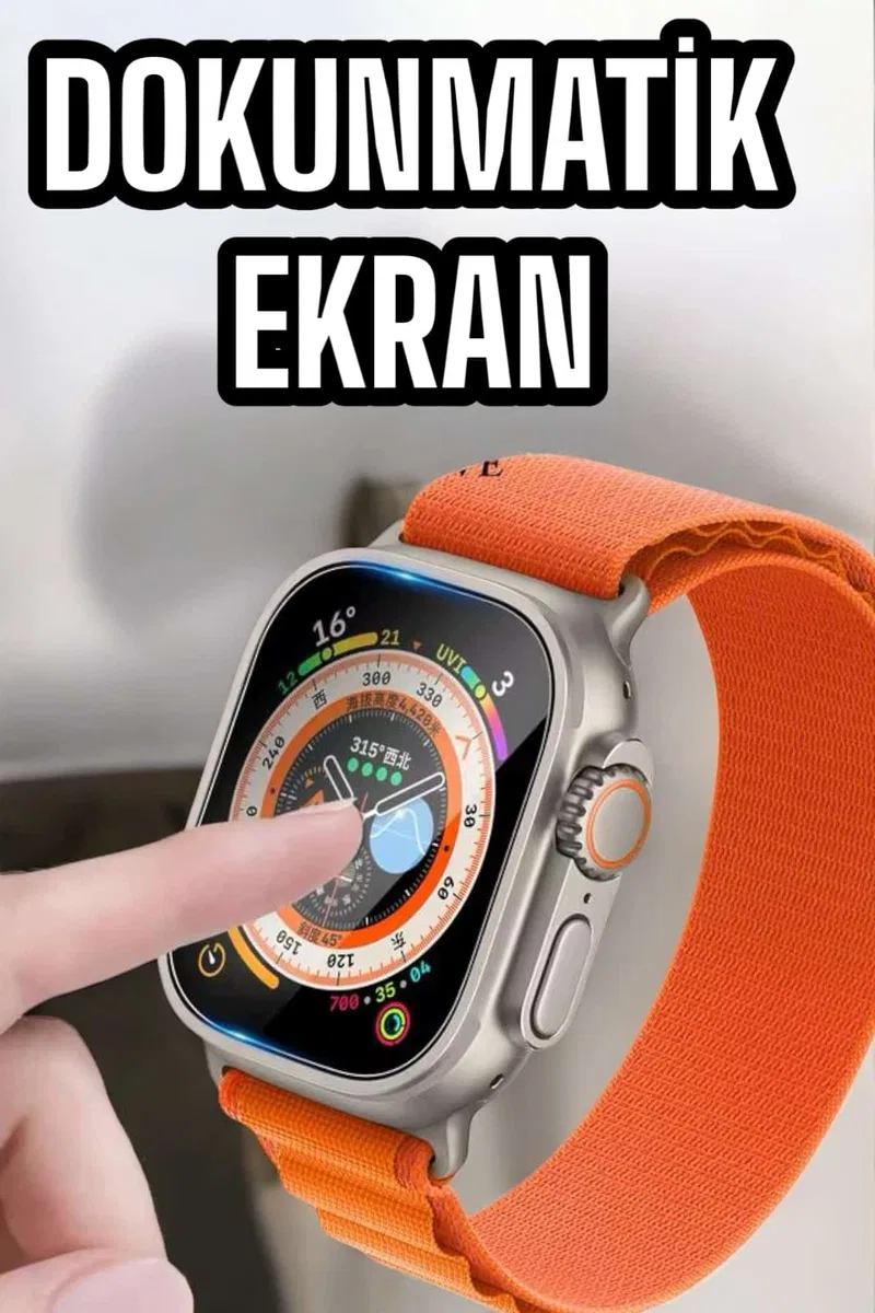 Akıllı Saat Uyku ve Spor Takibi Yeni Nesil Bluetooth Bağlantılı Amoled Ekran görsel 2